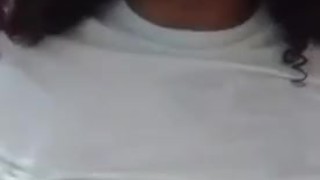 Hot teen playing alone in the bathroom