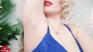 Female domination FEMDOM point of view POV video ARMPITS fetish: worship sweaty armpits