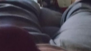 Giving daddy a handjob