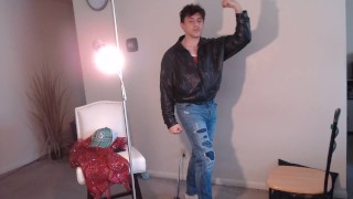 Maolo Does Intensive Workout Routine Striptease & Jerks Off! mm Wild!