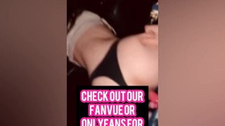 Riding My Girlfriends Strap On In the Back Seat of her Car