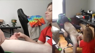 "OMG He's Gushing!" - Heaher Kane Jerks off Stranger & Humilates Stranger