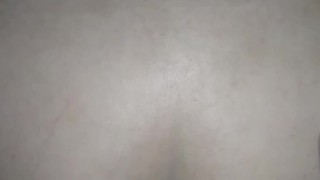 Latina chubby brunette fucking doggy style fills her pussy with cum