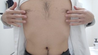 乳首敏感男のオナニー