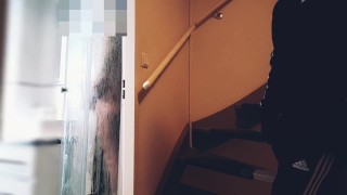 straight roommate caught secretly jerk off while hot guy fuck himself under shower