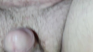 Chubby bottom throwing it back on BBC dildo
