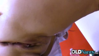 OLDNANNY Busty Mature Lady Lulu Is Waving Her Jugs All Around