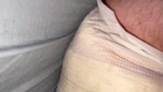 Prostate Massager inside my Nappy