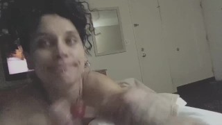 Lollipop sucking with the sexy wife...!