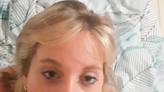 Ex BF convinced me to make my first porn vid, swallowing his cum. My beginning on camera 🎥💦