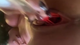 You can see my vagina inside all wet.