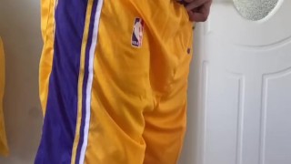 Masturbation show by basketball boy