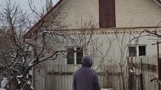 Winter day in the garden