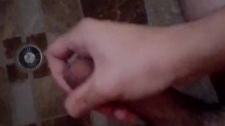 Paja sentado en el baño