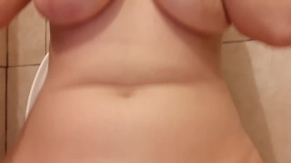 GOLDEN SHOWER, Shaved Wet Pussy,BIG NSTURAL TITS