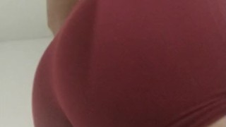 Femboy Bubble Butt Spandex Nylon Underwear Model