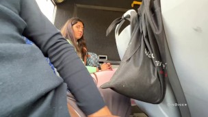 A stranger jerked off and sucked my dick in a public bus full of people