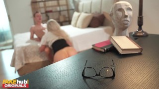 FAKEhub - Unreal hot older teacher seduces young student to fuck her soaking wet pussy and tight ass