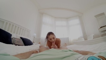 Bedroom Sex with Skinny Brunette