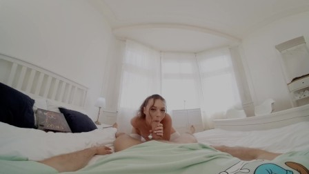 Bedroom Sex with Skinny Brunette