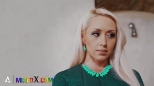 MIXEDX - Gorgeous MILF Christina Shine Gets Dominated By ebony Master With Big Dick