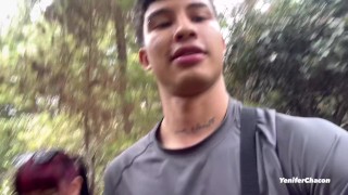 Sucking and fucking in the woods