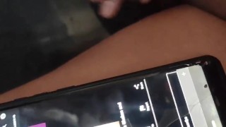 MASTERBATING USING MY BROKEN PHONE