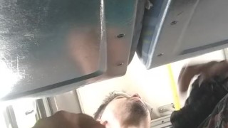 masturbating in the bus, public latin exhib