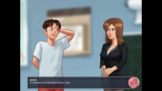 Summertime saga #2 - stepsister in the shower - Gameplay commented