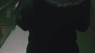 I pee on her in the entrance, she doesn't want to