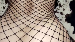 Fucked doggy style sexy wife in erotic lingerie and stockings