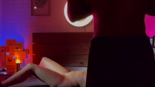 BACKSTAGE CAMERA - INTERRACIAL THREESOME WITH HOT LATINA TIED UP ON BED!