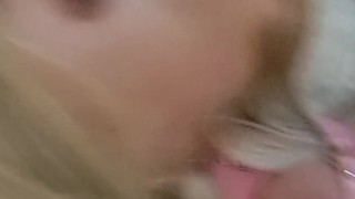 Petite slut loves to suck his dick before getting her pussy fucked