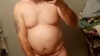 Licking my cum from panties