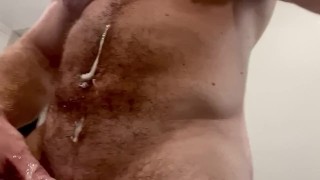Bodybuilder After Massive Cumshot OnlyfansBeefBeast Hairy Bear Huge Load of Cum Big Dick Musclebear