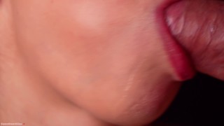 CRAZY Sloppy BLOWJOB in Super CLOSE UP 4K - Wet Sucking Dick ASMR