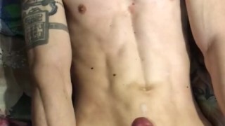 TORTURING HIS ROCK COCK EVEN AFTER HE CUMS!!