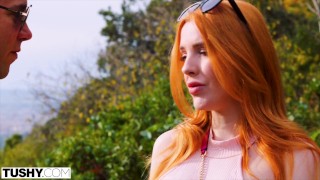 TUSHY Stunning redhead Scarlett explores her anal fantasies
