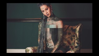 Anuskatzz elegant sexy erotic photoshooting behind the scene filmed by Lily Lu filmz Vlog SFW tattoo