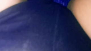 Playing my pussy with panties on