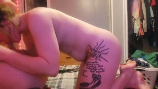 Eating his ass and sucking his toes