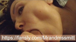 чувственный минет крупным планом