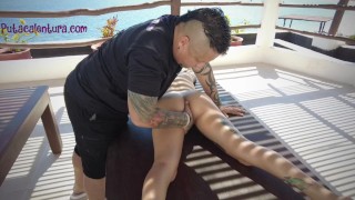 LE OFREZCO UN MASAJITO A ESTA BELLA CHICA Y LA HAGO "TERMINAR"