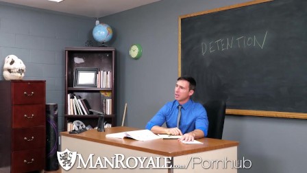 ManRoyale Horny Teacher Tastes Bad Students Dick