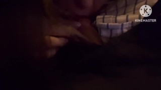 That hot blowjob at the bar