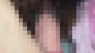 濡れ染みパンティ♡剛毛素人OLが布団の中でディルドオナニー♡【個人撮影】