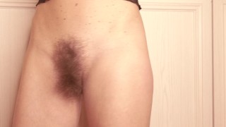 Sexy MILF Hairy Sara brushes and shows of her massive bush - Join my OnlyFans for full video