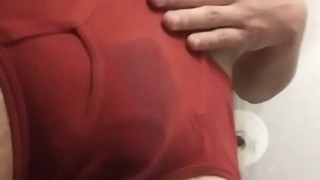 Underwear looking good (cum stains)