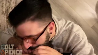 Nick Charms Deepthroats Colt Spence Massive Alpha Cock