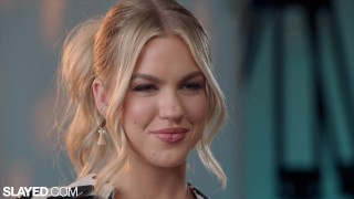 SLAYED Blonde hotties Blake & Jazlyn cum over & over again